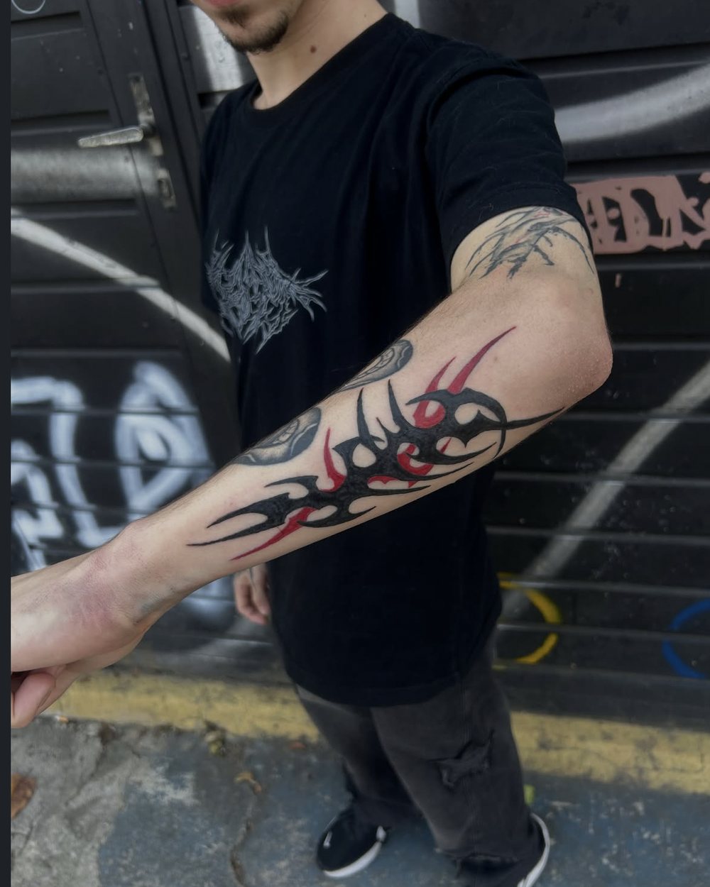 Antebraço cyber, antebraço, freehand